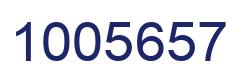 Number 1005657 blue image