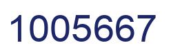 Number 1005667 blue image