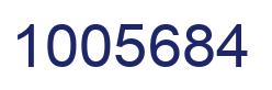 Number 1005684 blue image
