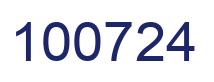 Number 100724 blue image