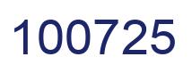 Número 100725 imagen azul