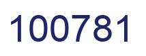 Number 100781 blue image