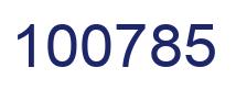 Number 100785 blue image