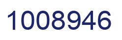 Number 1008946 blue image