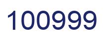 Número 100999 imagen azul