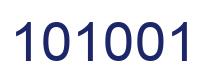 Número 101001 imagen azul