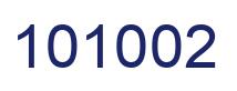 Número 101002 imagen azul