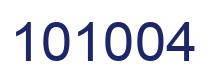Número 101004 imagen azul