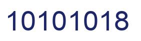 Número 10101018 imagen azul