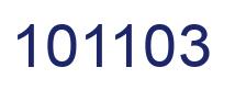 Number 101103 blue image