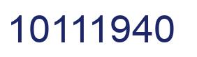Número 10111940 imagen azul