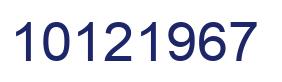 Number 10121967 blue image