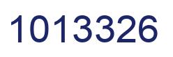 Number 1013326 blue image