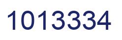 Number 1013334 blue image