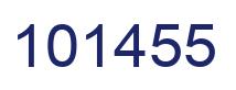 Number 101455 blue image