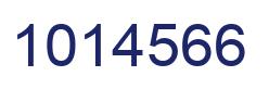 Number 1014566 blue image