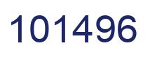 Número 101496 imagen azul