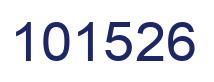 Número 101526 imagen azul