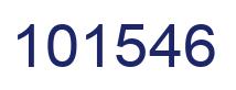 Number 101546 blue image