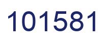 Number 101581 blue image