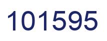 Number 101595 blue image