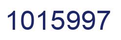 Number 1015997 blue image