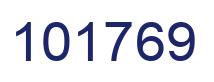 Number 101769 blue image