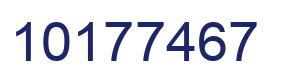 Number 10177467 blue image