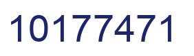Number 10177471 blue image