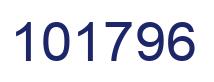 Number 101796 blue image