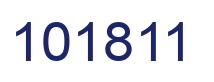 Number 101811 blue image