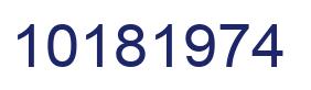 Number 10181974 blue image