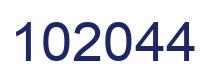 Number 102044 blue image