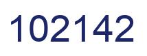 Number 102142 blue image