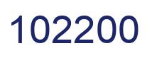 Número 102200 imagen azul