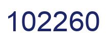 Number 102260 blue image