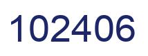Número 102406 imagen azul