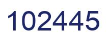 Número 102445 imagen azul