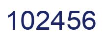 Número 102456 imagen azul