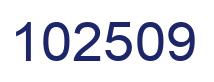 Número 102509 imagen azul