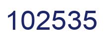 Número 102535 imagen azul