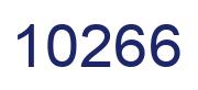 Number 10266 blue image