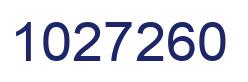 Number 1027260 blue image