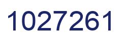 Number 1027261 blue image