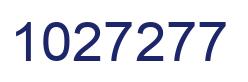 Number 1027277 blue image