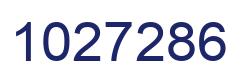 Number 1027286 blue image