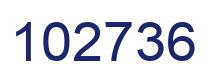 Number 102736 blue image