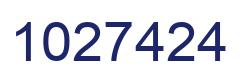 Number 1027424 blue image