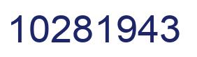 Number 10281943 blue image