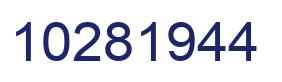 Number 10281944 blue image